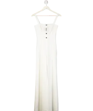 Staud White Snow-white Tao Jumpsuit UK 4