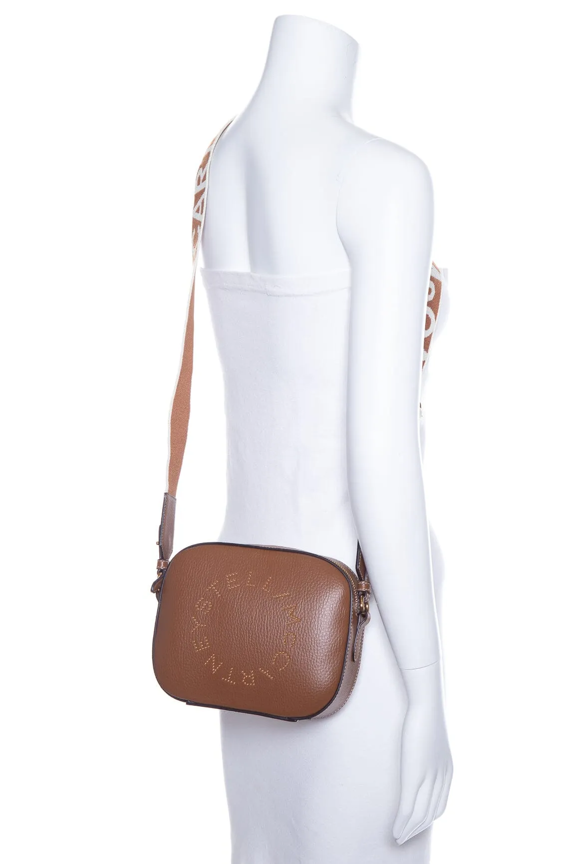 Stella McCartney Brown Vegan Leather Camera Handbag