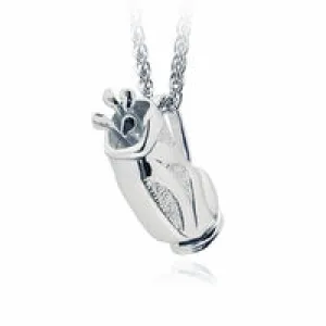 Sterling Silver Golf Bag Urn Necklace