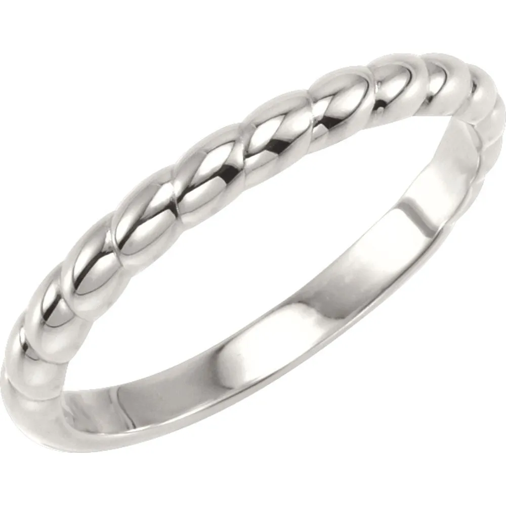 Sterling Silver Stackable Ring, Size 7