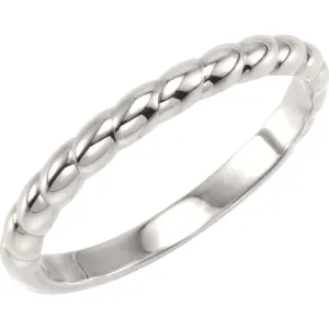 Sterling Silver Stackable Ring, Size 7