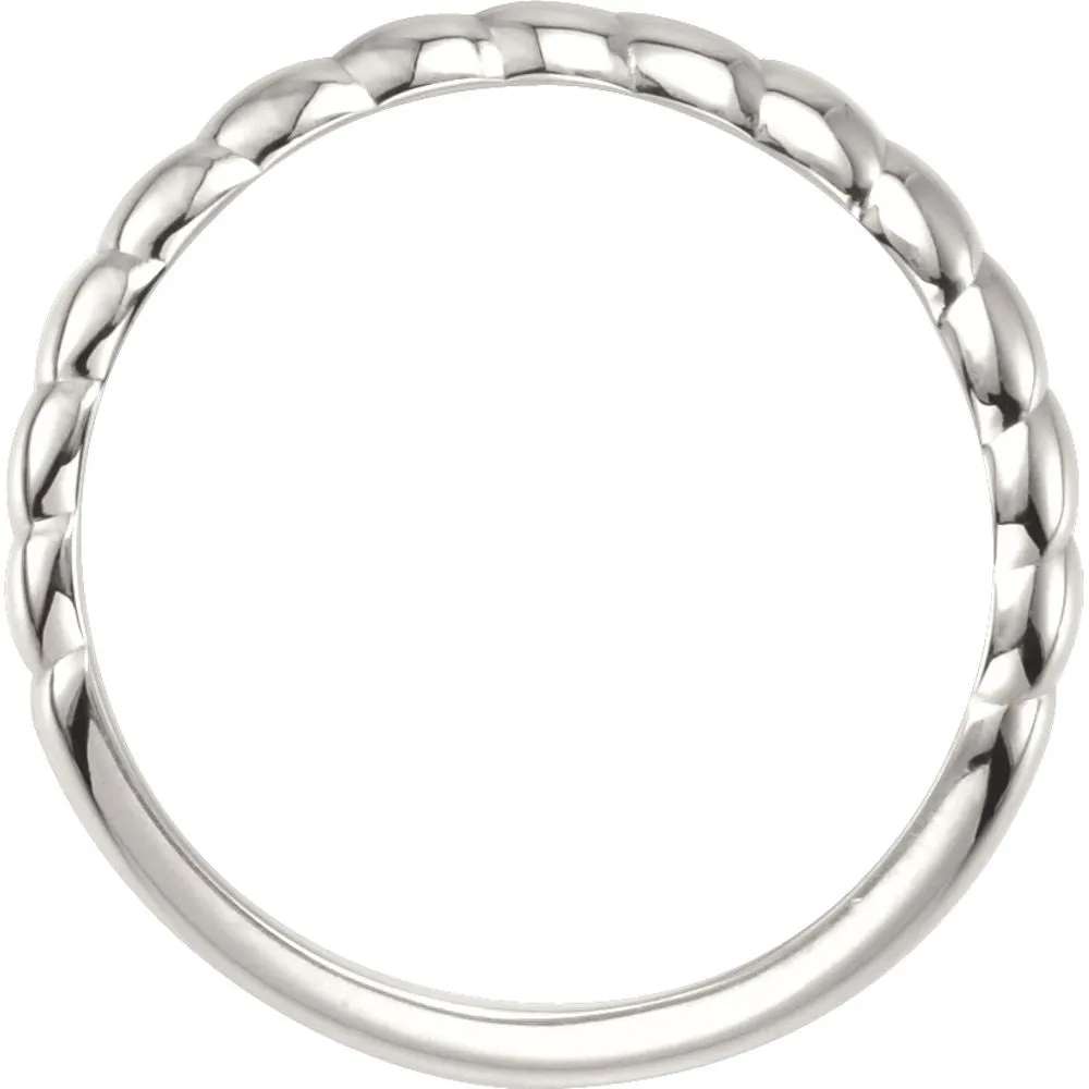 Sterling Silver Stackable Ring, Size 7