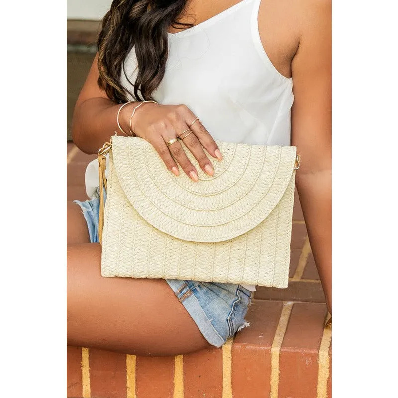 STRAW CLUTCH