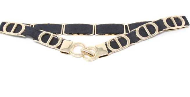 Stretch Belt with Metal