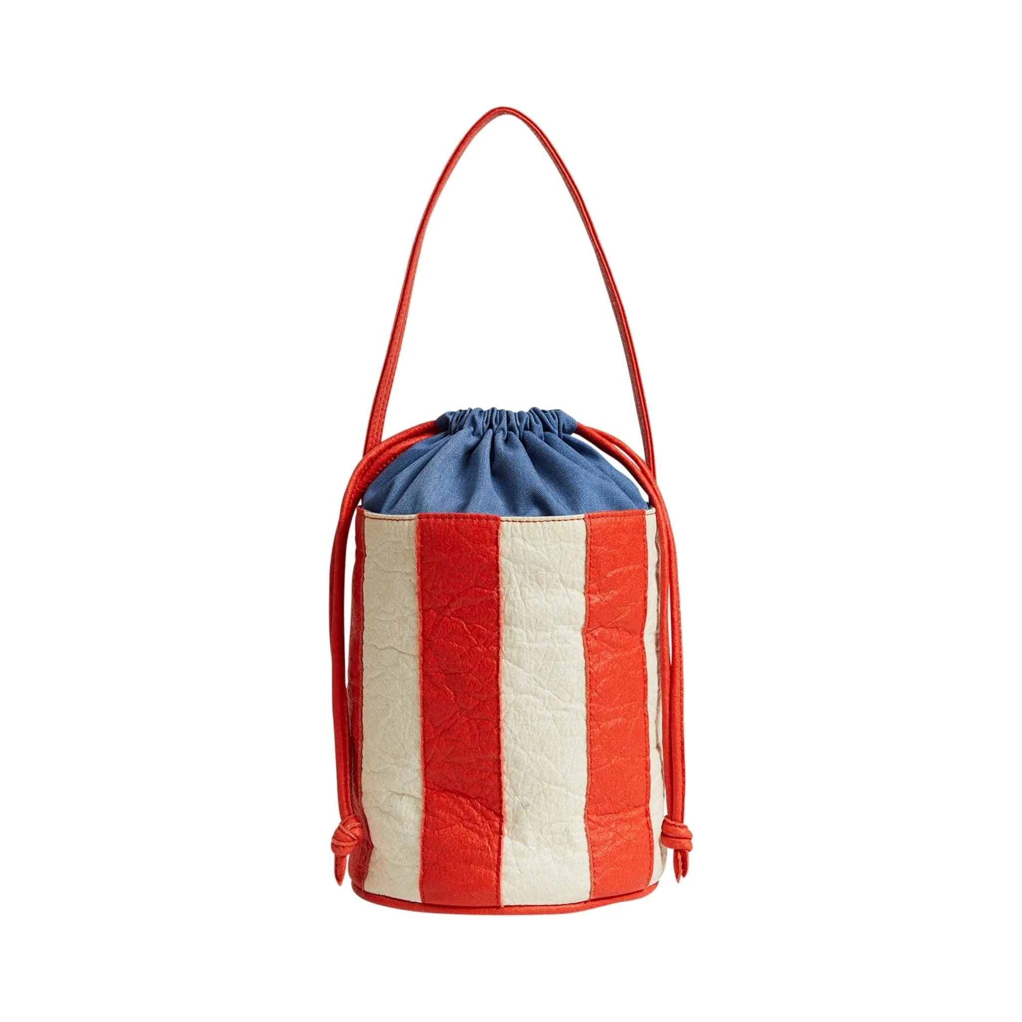 Stripe Bucket Bag • Flamme   Natural