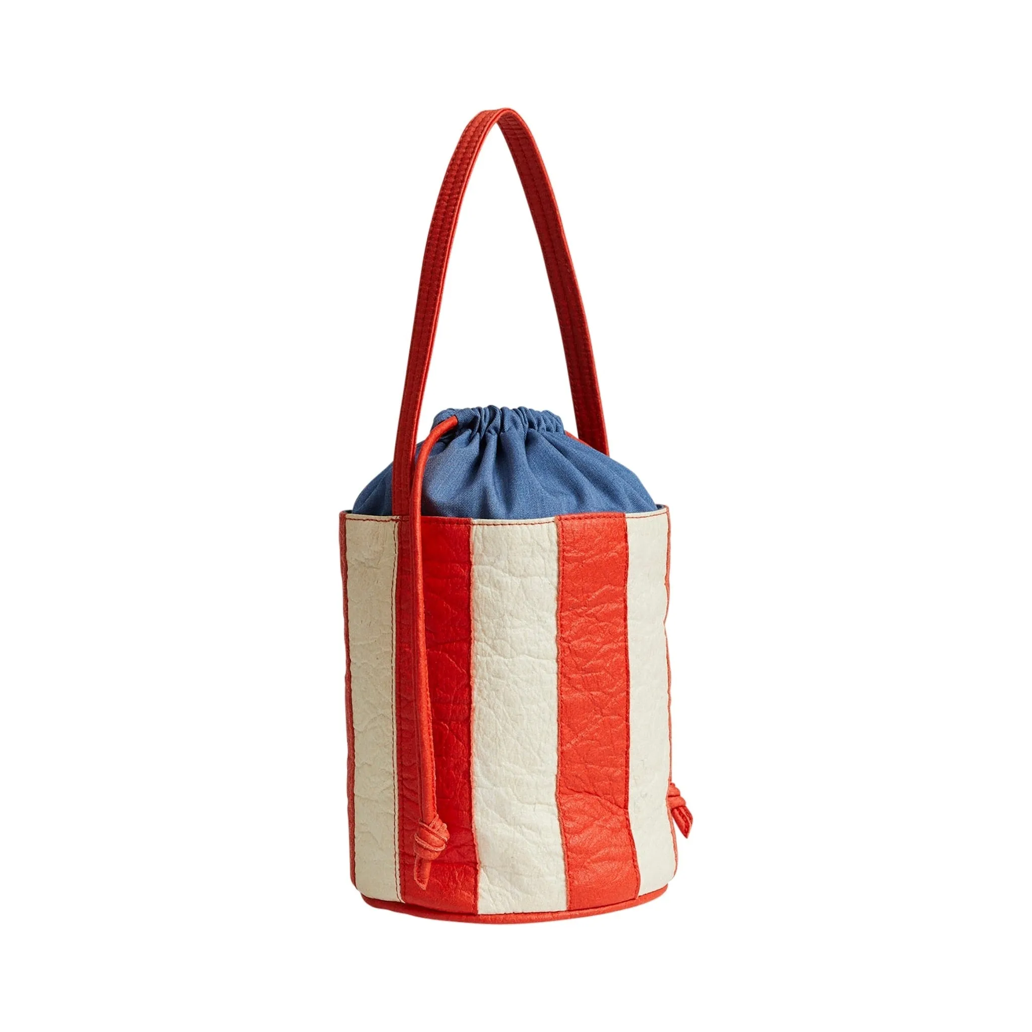 Stripe Bucket Bag • Flamme   Natural