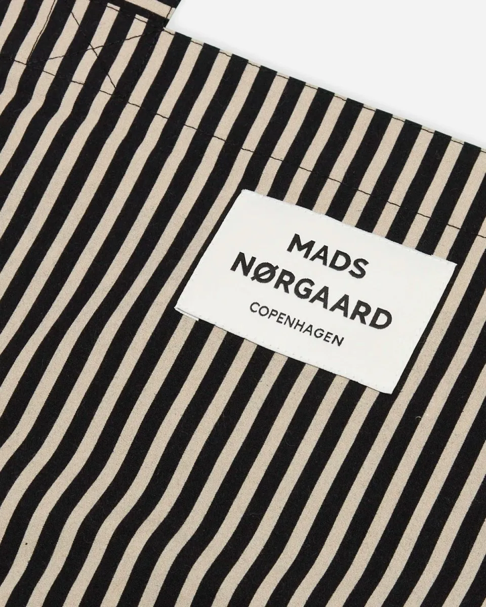 Striped Organic Atoma Bag - Black/Oak