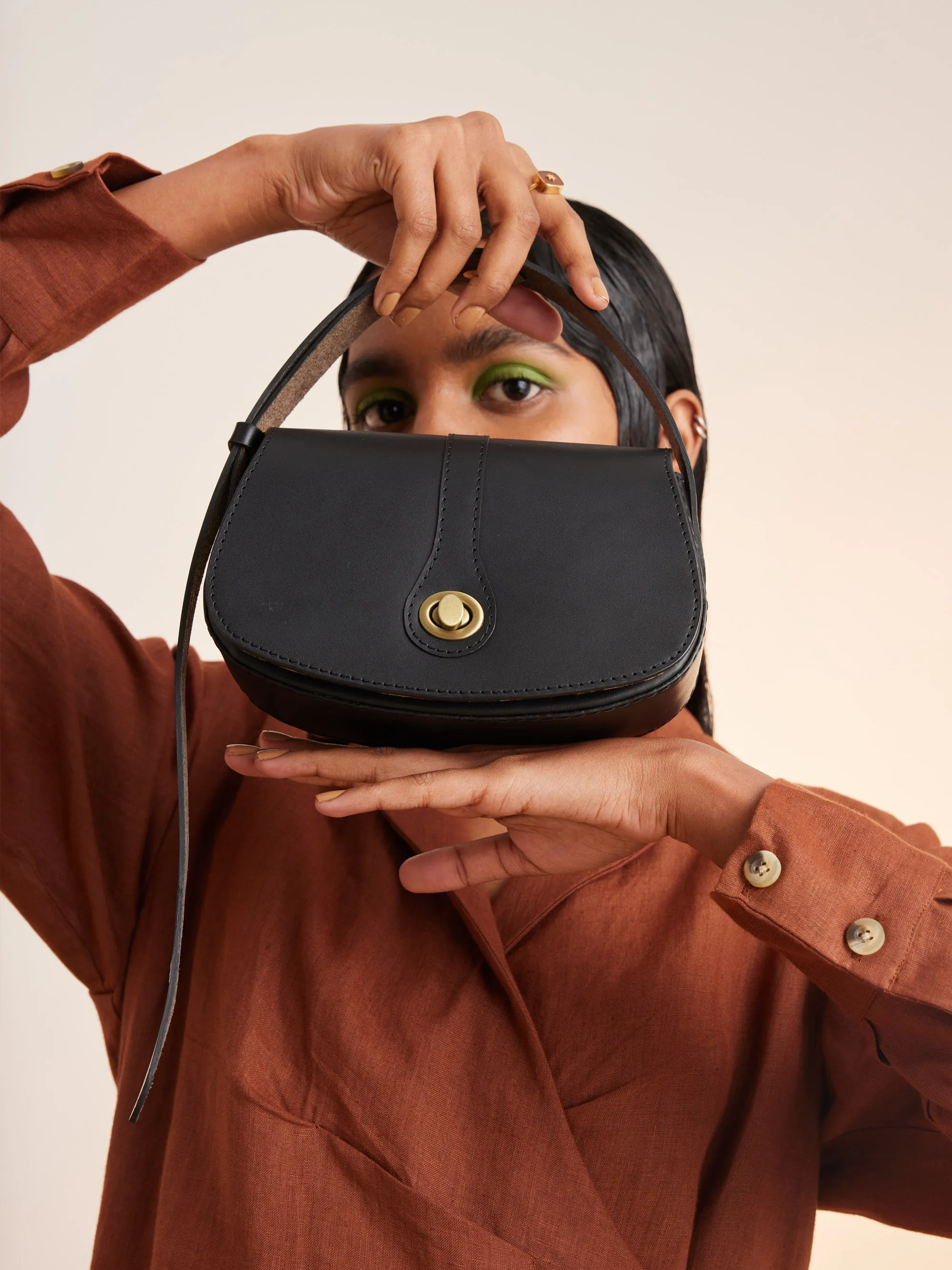 Summer Bag Shoulder Peru-Black-Bag-Ss25-Psb-Blk Leather-Cord