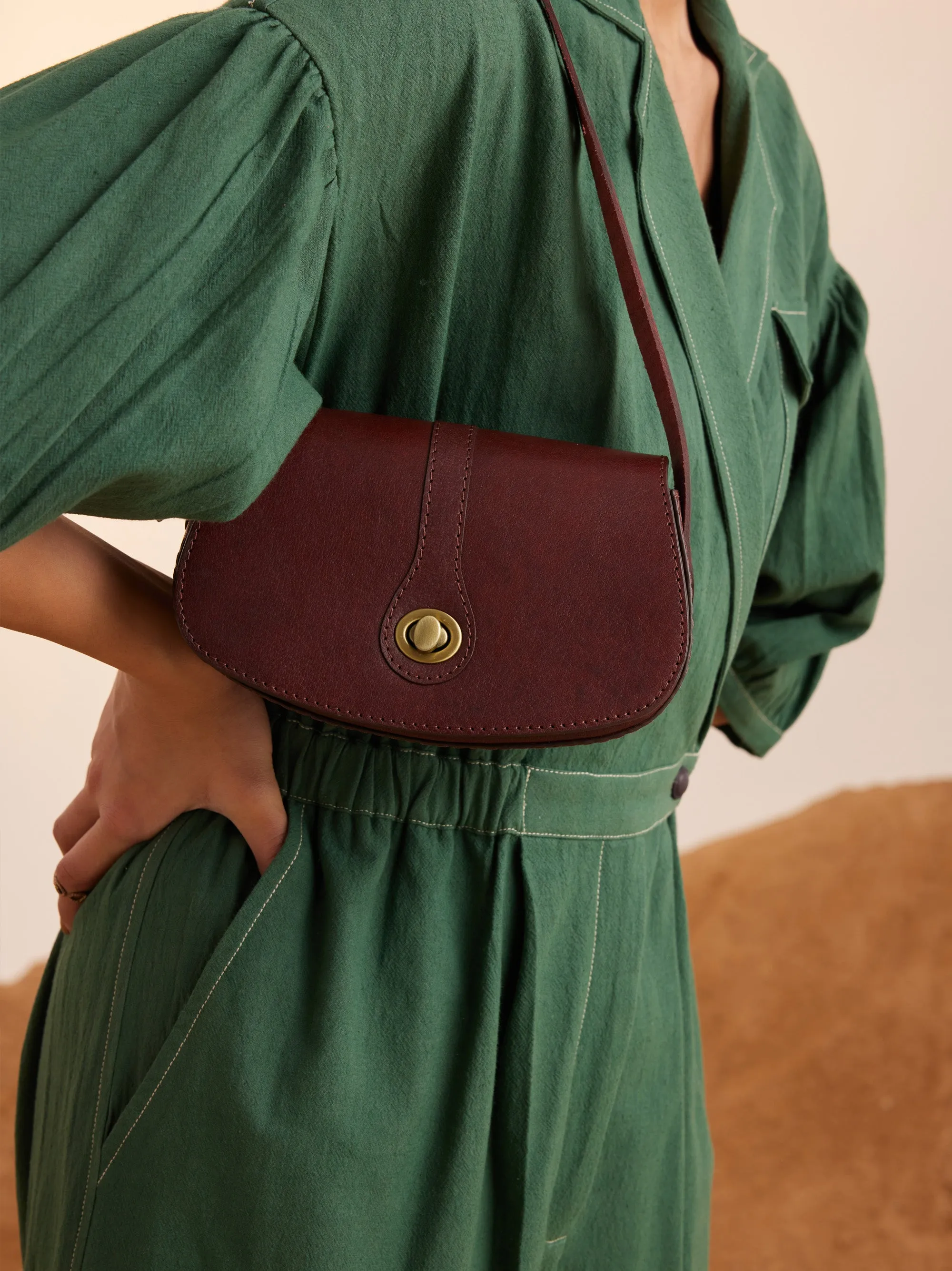 Summer Bag Shoulder Peru-Cherry-Ss25-Psb-Chry Leather-Cord