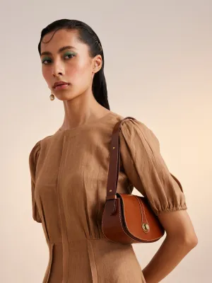 Summer Bag Shoulder Peru-Ss25-Psb-Tan Leather-Cord