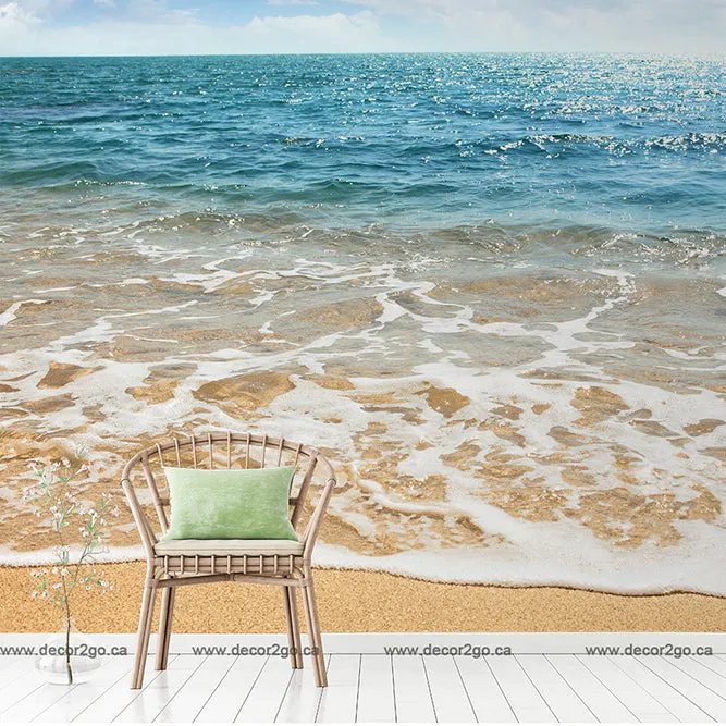 Summer Beach Waves Wallpaper Mural