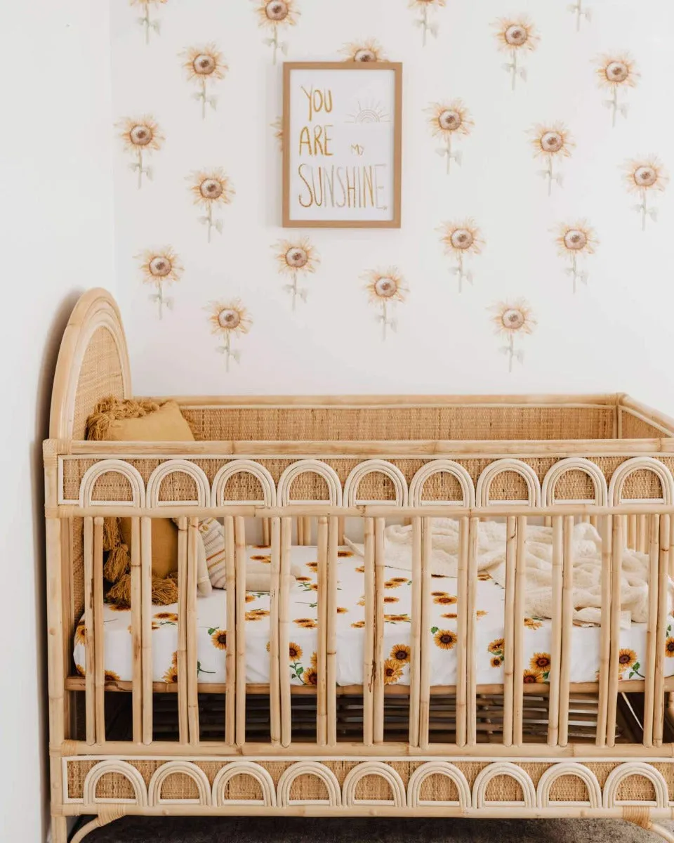 Sunflower Crib Sheet