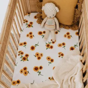 Sunflower Crib Sheet