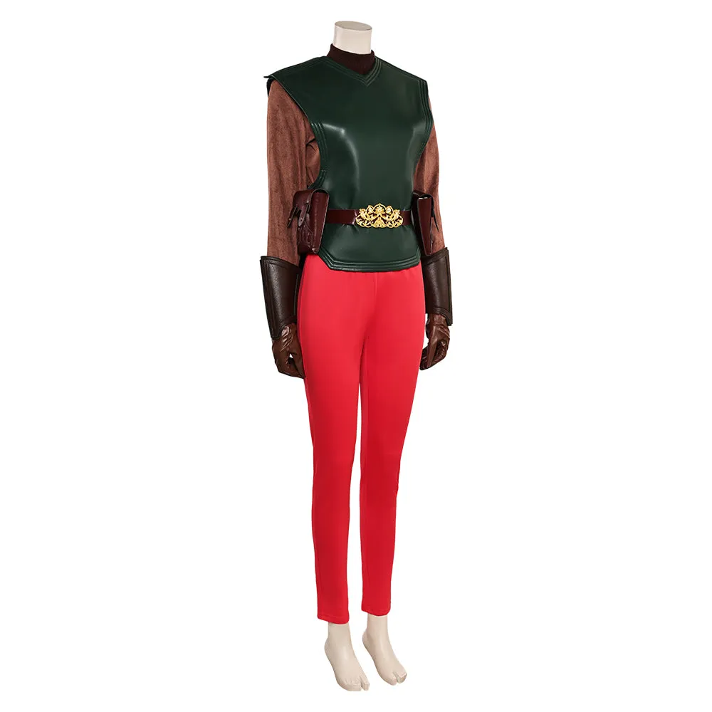 SW  Attack Of The Clones Coruscant Attack Padme Amidala Pilot Flight Suit Cosplay Costume Outfits Halloween Carnival Suit