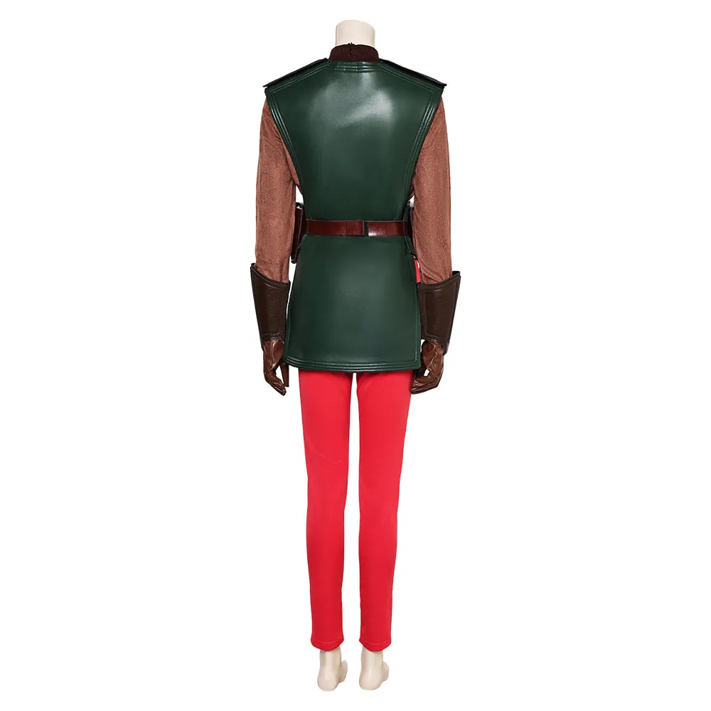 SW  Attack Of The Clones Coruscant Attack Padme Amidala Pilot Flight Suit Cosplay Costume Outfits Halloween Carnival Suit