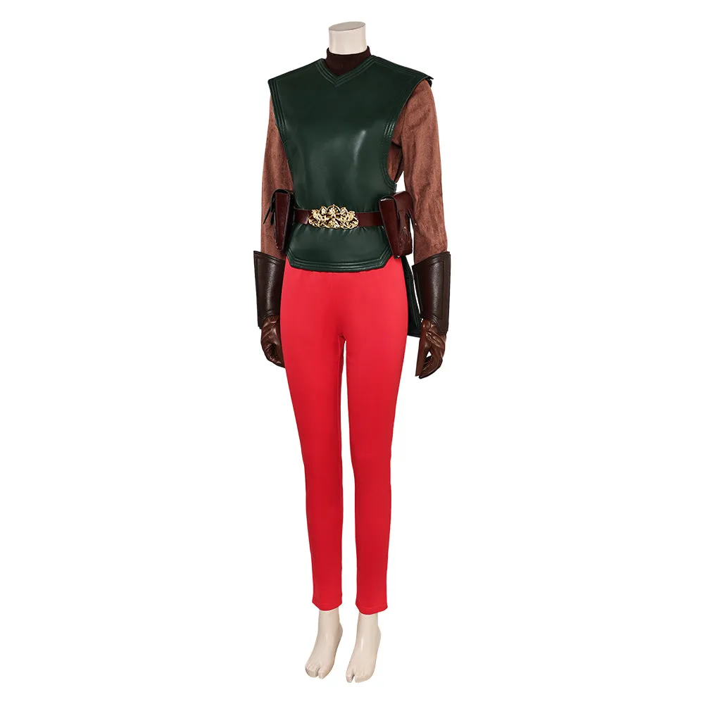 SW  Attack Of The Clones Coruscant Attack Padme Amidala Pilot Flight Suit Cosplay Costume Outfits Halloween Carnival Suit
