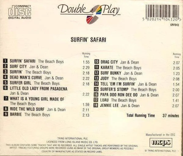 The Beach Boys / Jan & Dean: Surfin' Safari (CD, Comp)