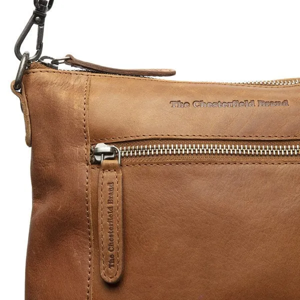 The Chesterfield Leather Shoulder Bag Cognac Faro