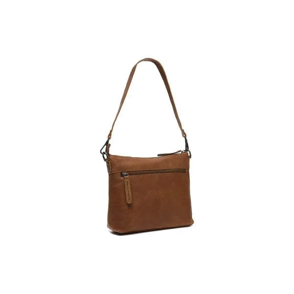 The Chesterfield Leather Shoulder Bag Cognac Faro