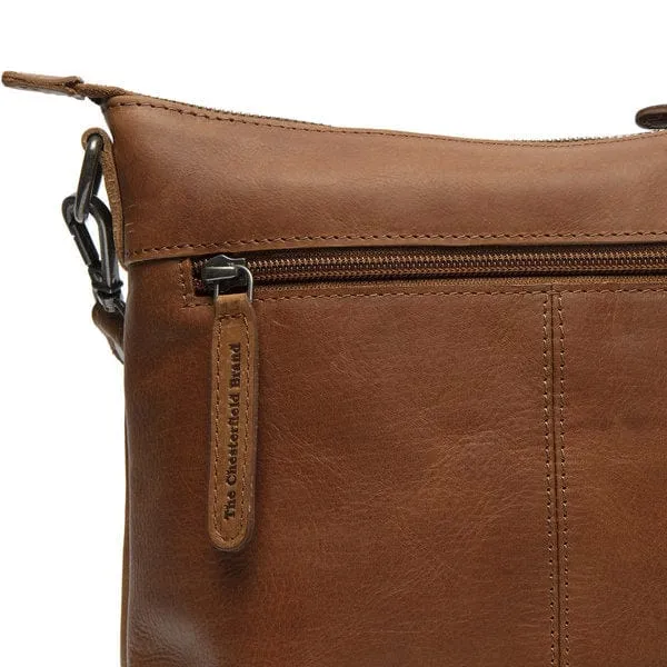 The Chesterfield Leather Shoulder Bag Cognac Faro