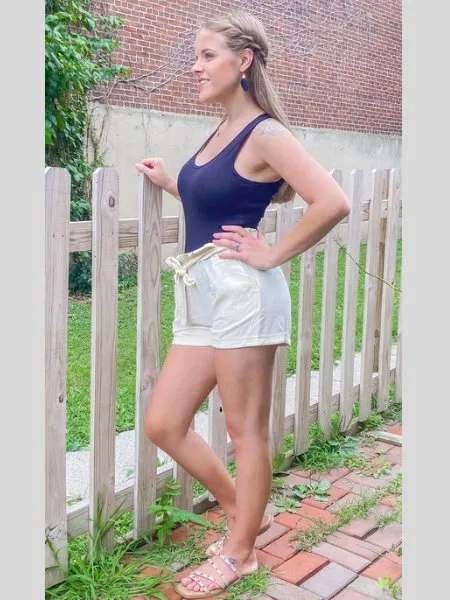 The Mallory High waisted Paperbag Shorts