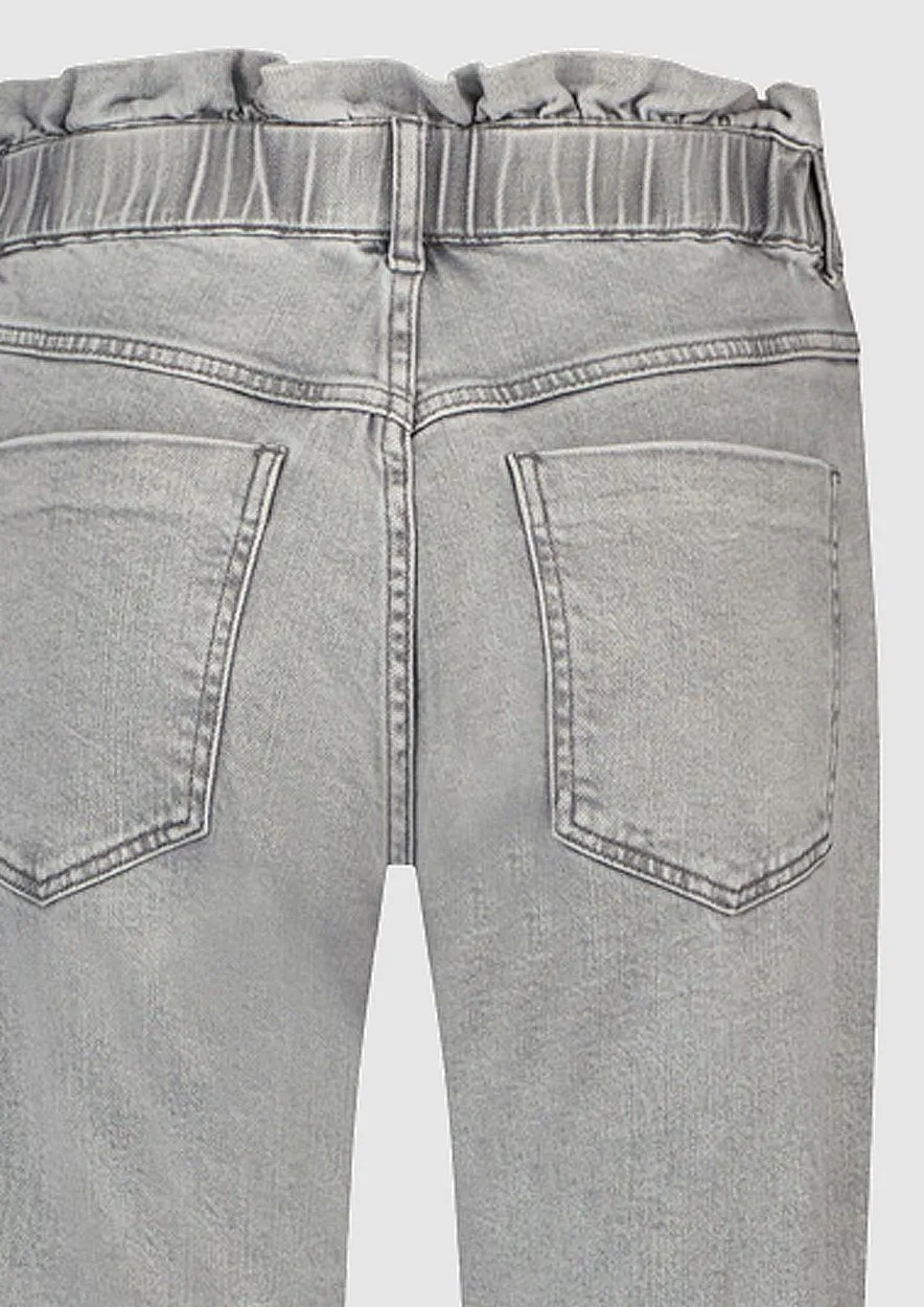 The Ruby Pearl Grey Wash High Rise Baggy Denim