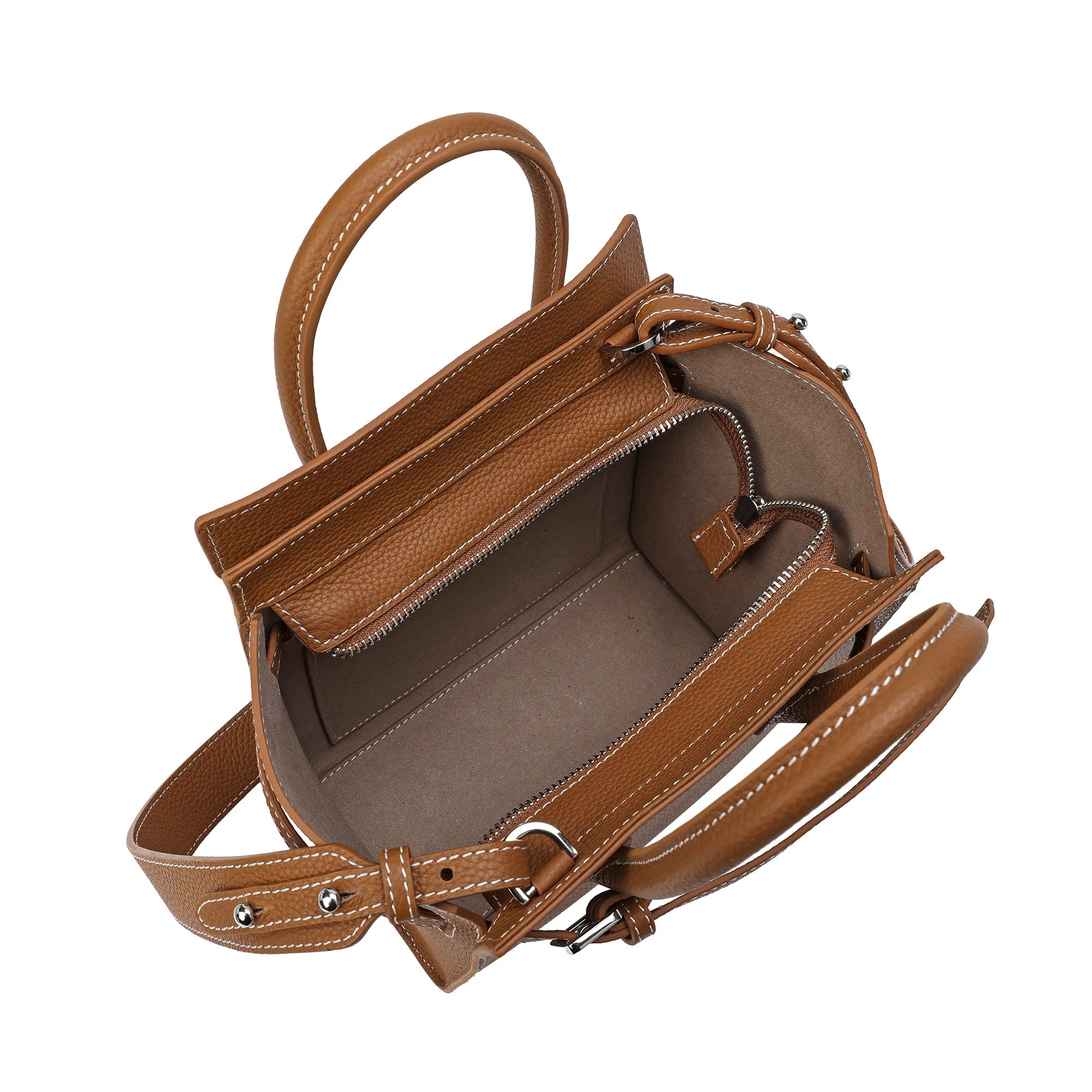 Tiffany & Fred Full-grain Satchel/Messenger Bag