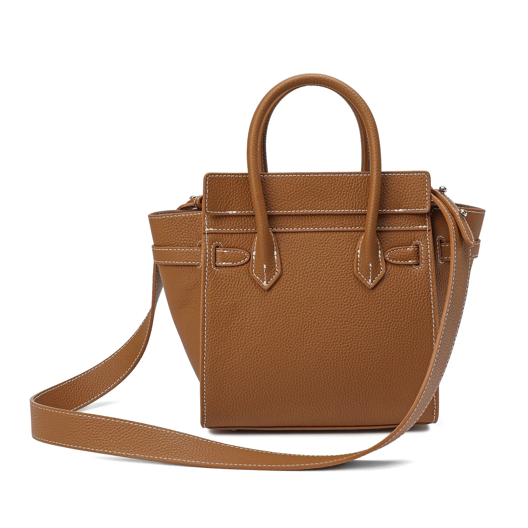 Tiffany & Fred Full-grain Satchel/Messenger Bag