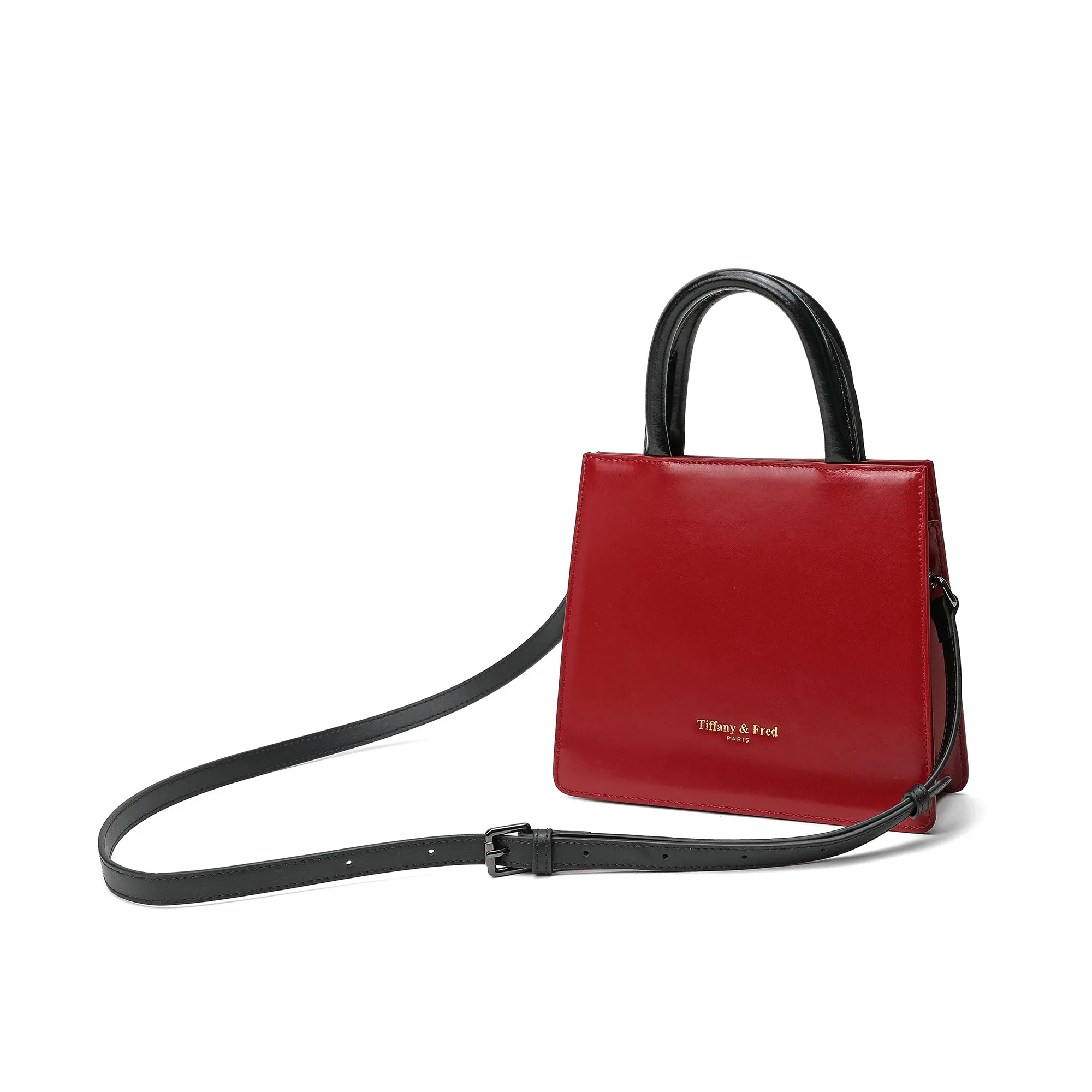 Tiffany & Fred Top-Handle Smooth Leather Shoulder Bag