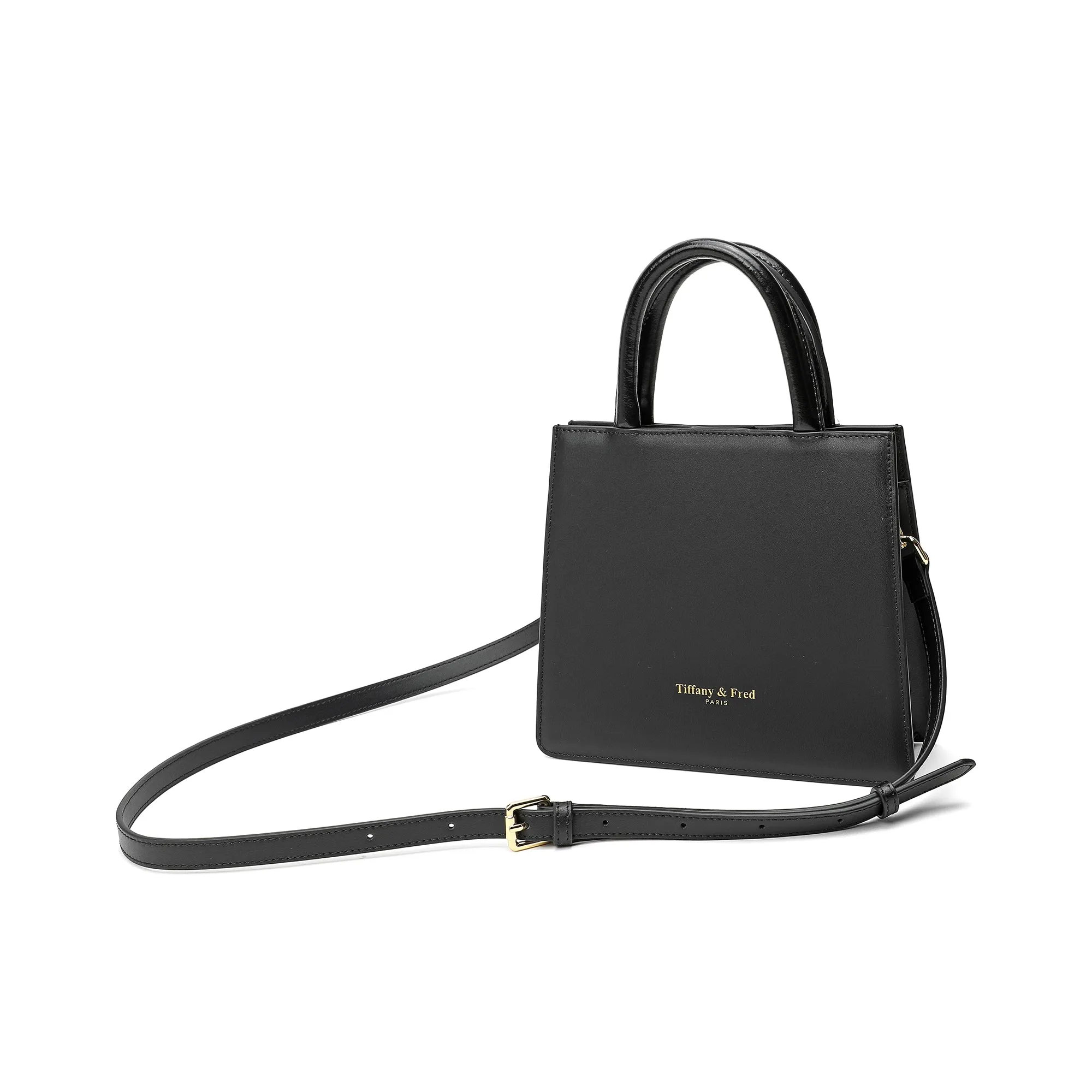 Tiffany & Fred Top-Handle Smooth Leather Shoulder Bag