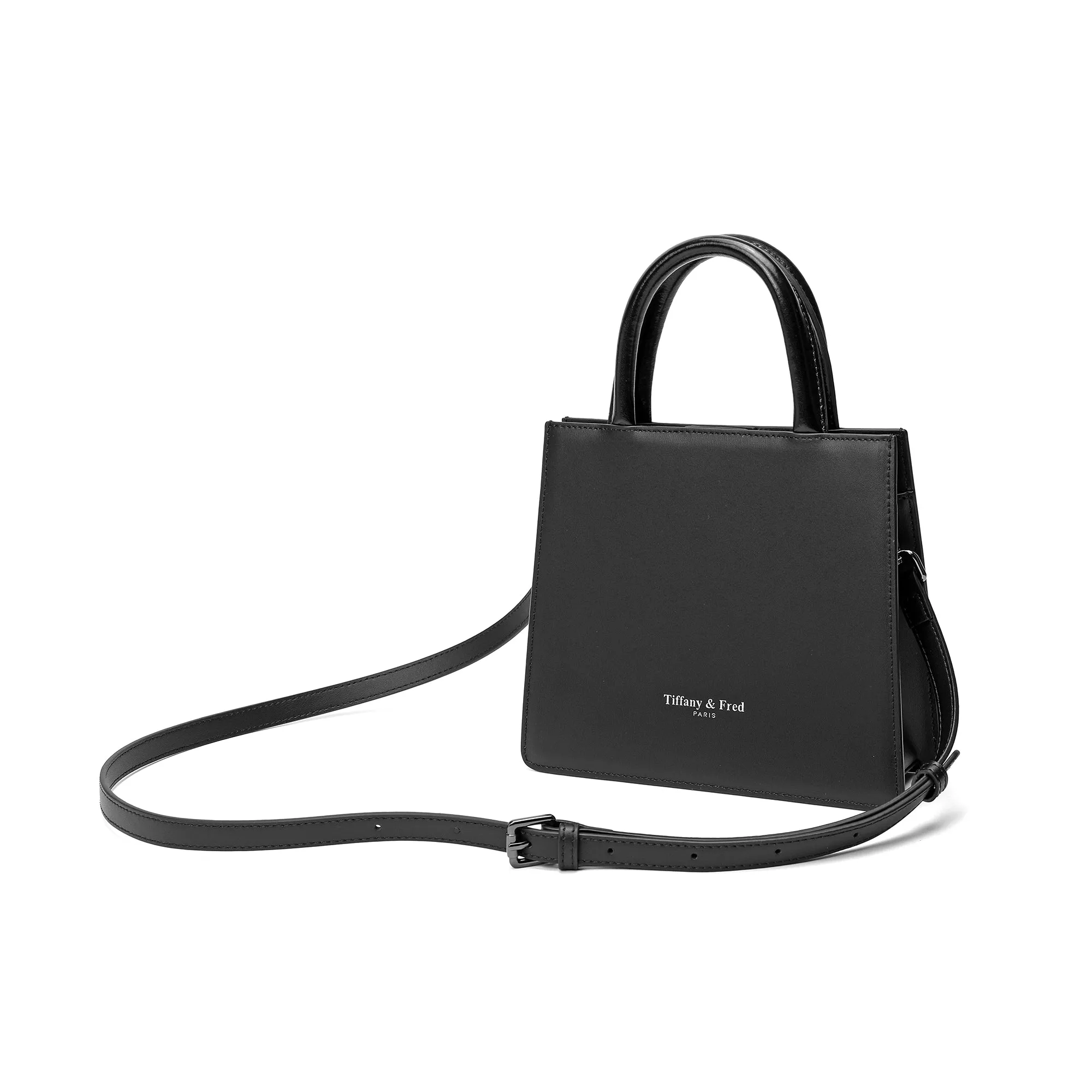 Tiffany & Fred Top-Handle Smooth Leather Shoulder Bag