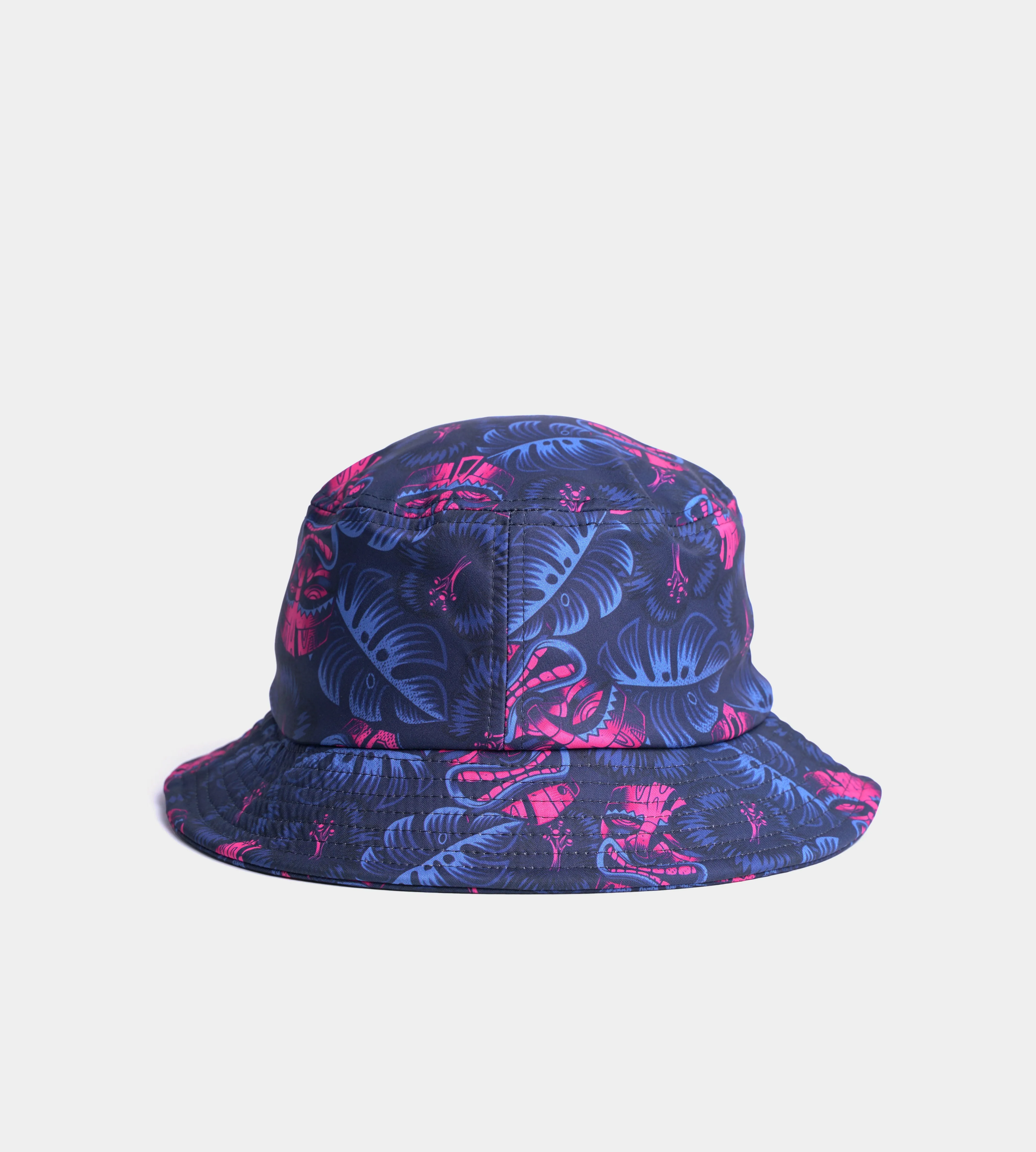 TIKI BUCKET HAT - NAVY / PINK