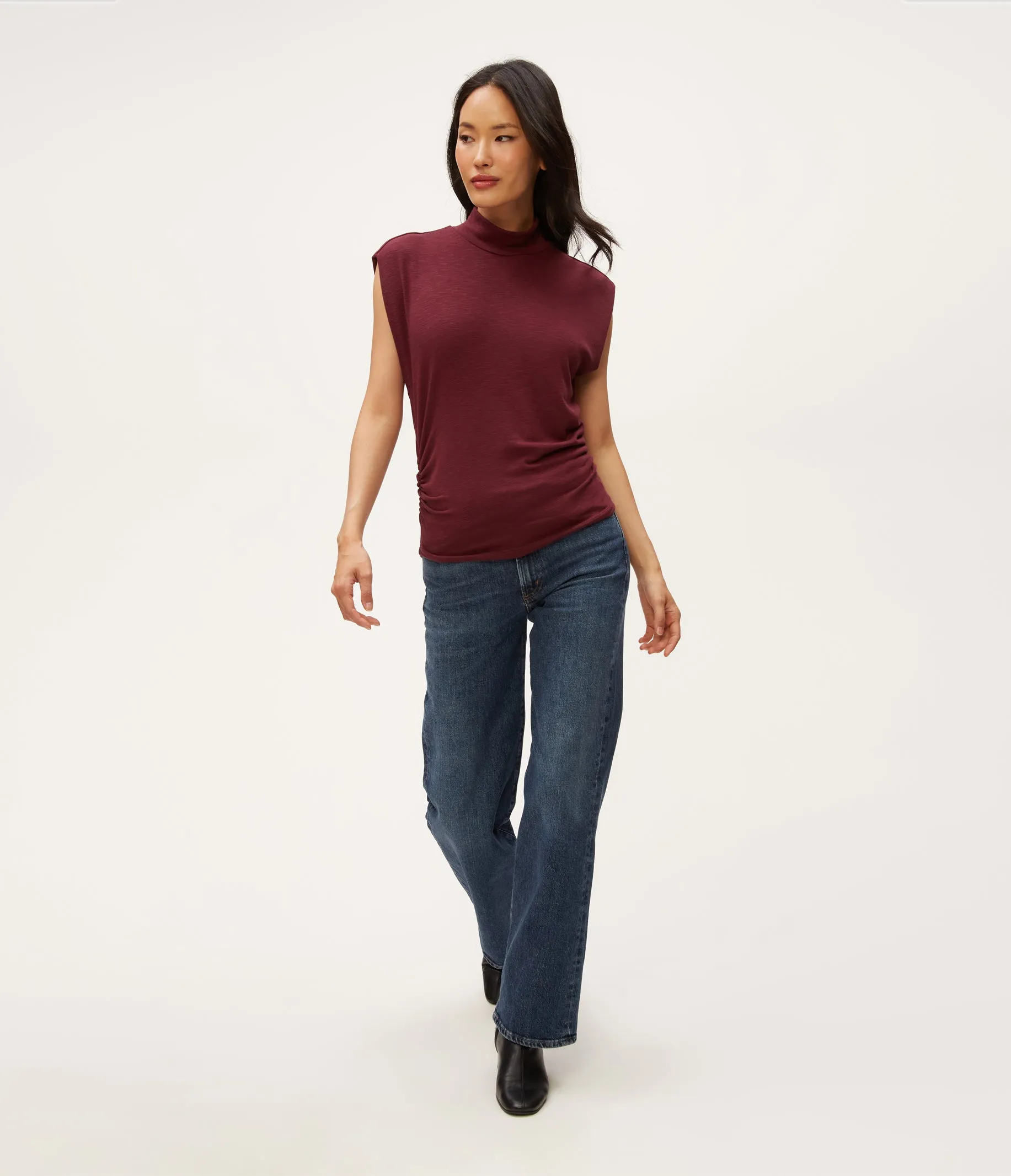 Tina Mock Neck Top