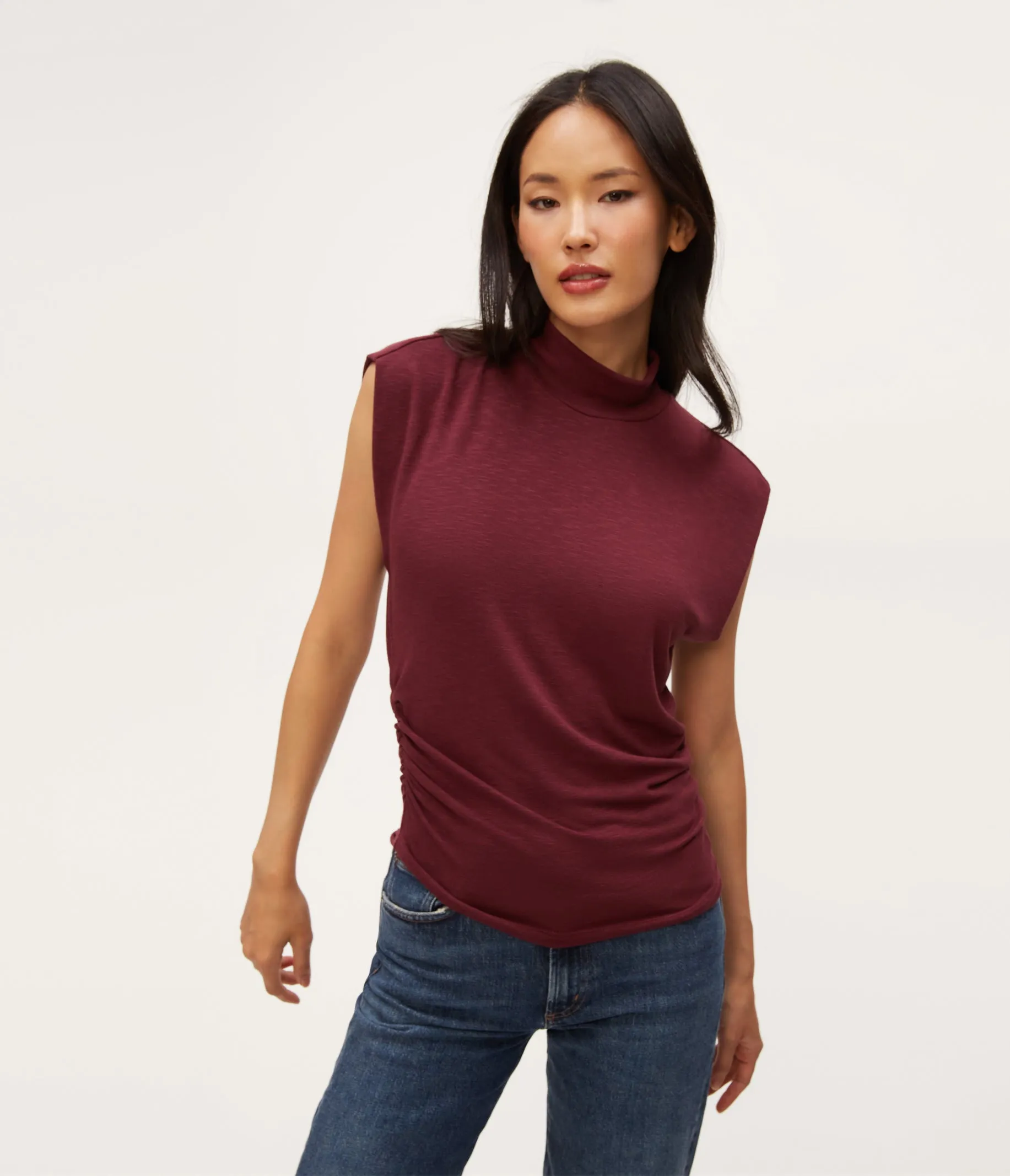 Tina Mock Neck Top