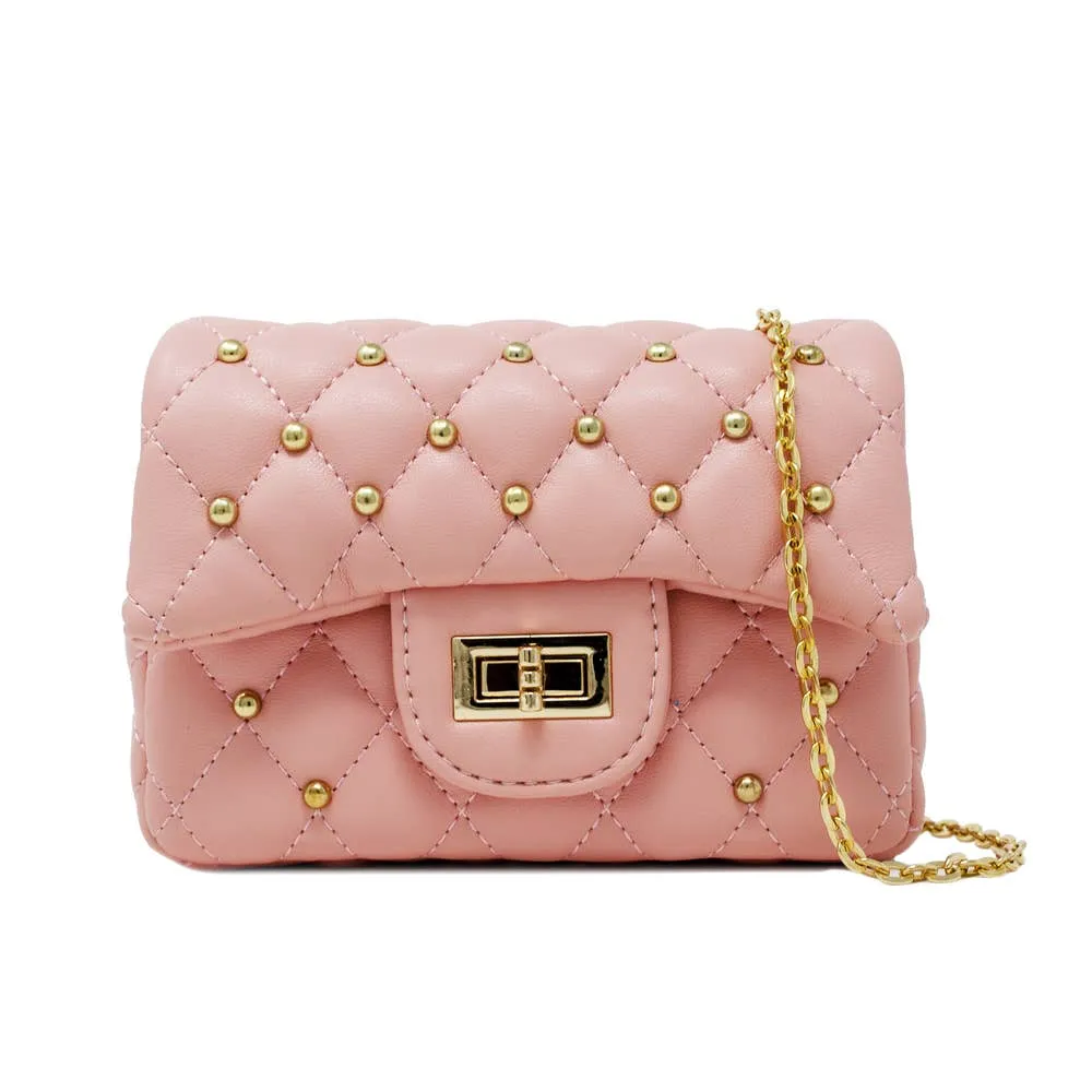 Tiny Treats Classic Quilted Stud Mini Bag