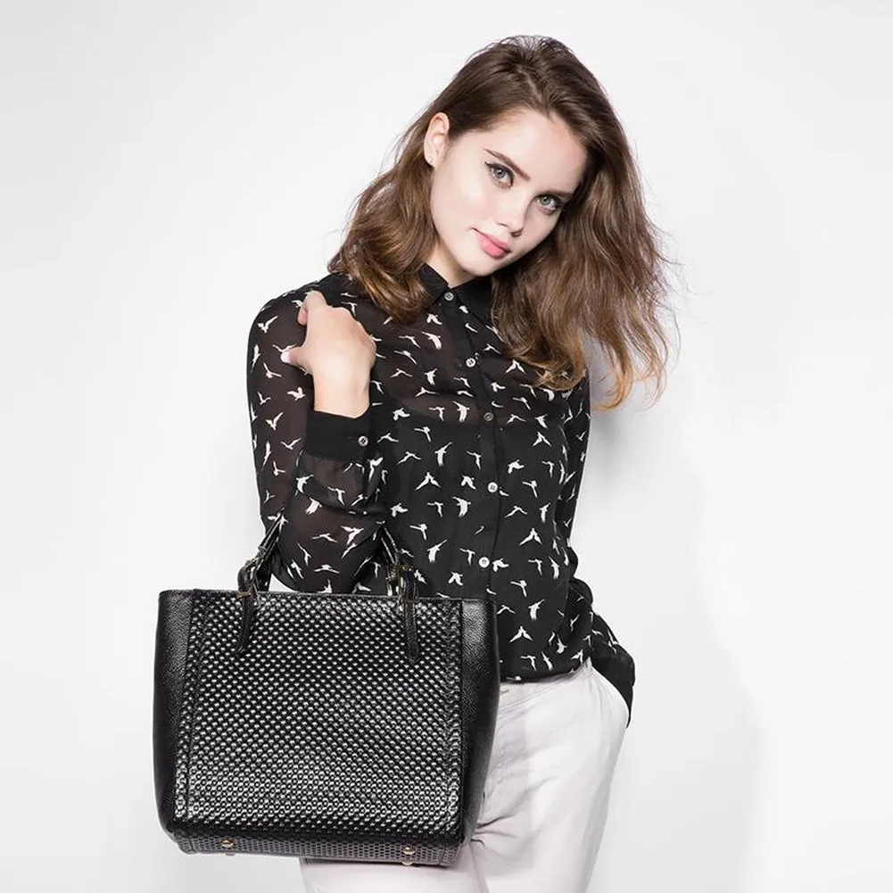 Tote / Shoulder Bag  <br>Genuine-Leather