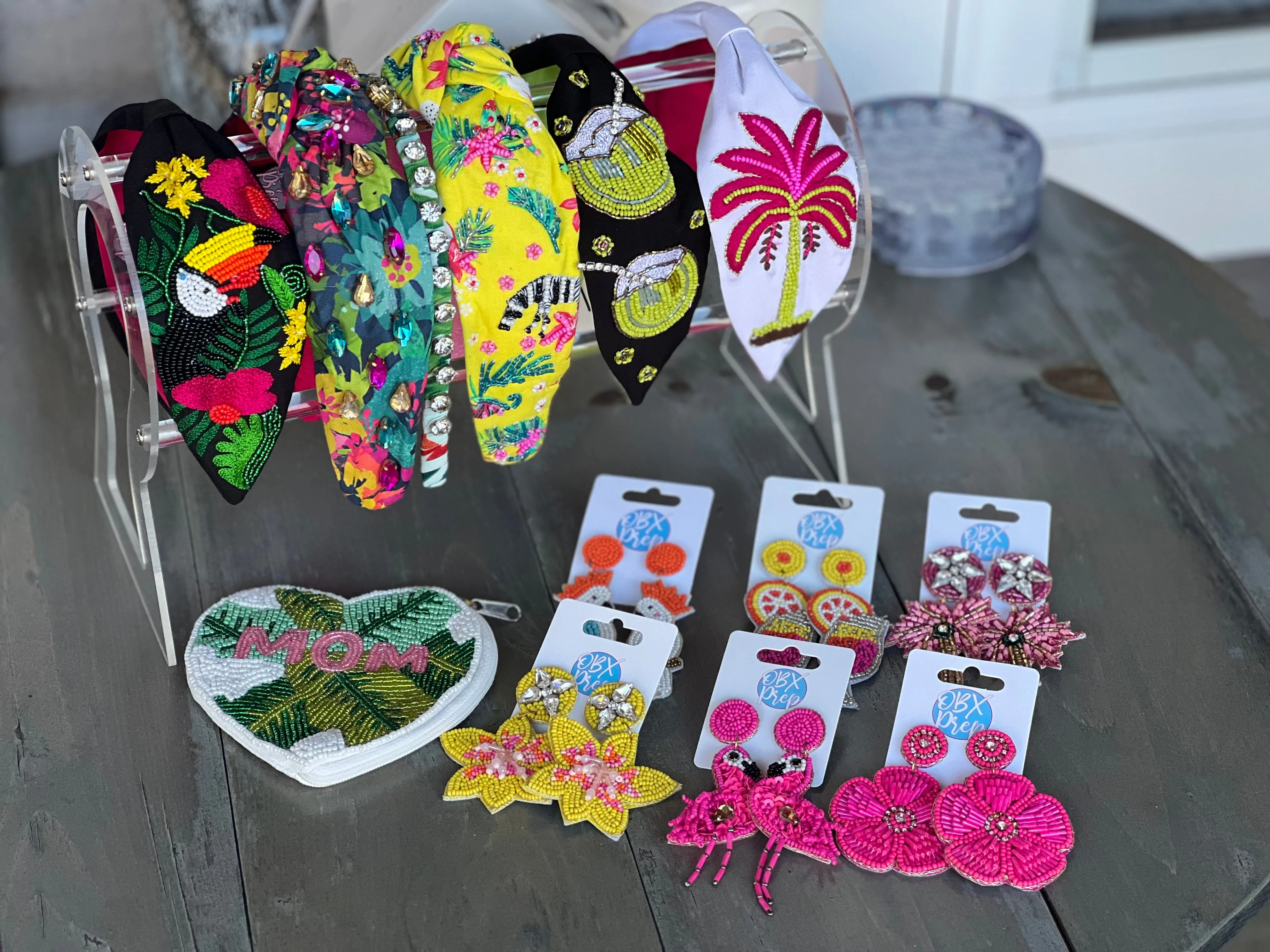 Tropical Toucan Turban Seed Beaded Headband