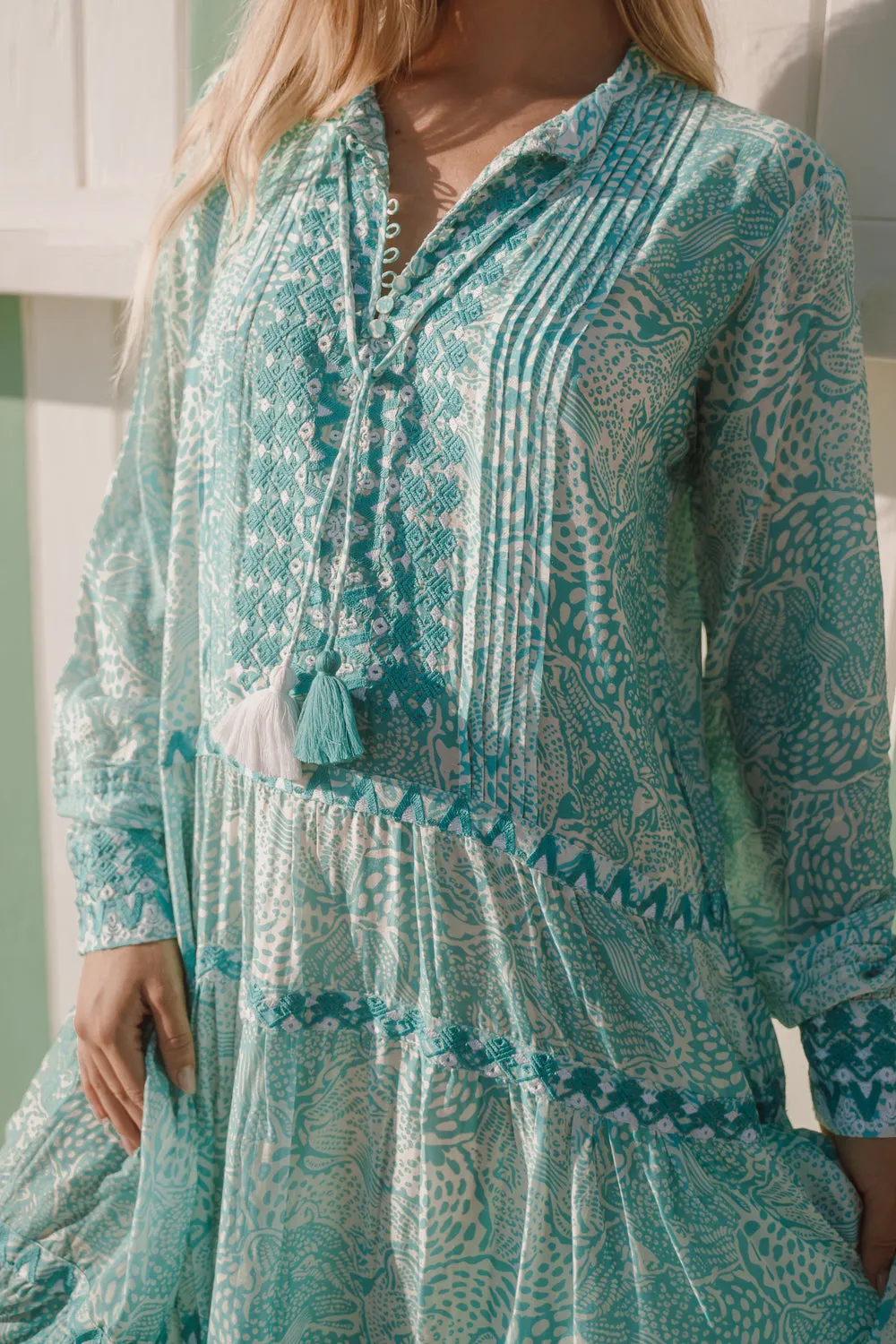 TUCCI DRESS - ANIMAL BLUE