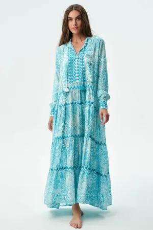 TUCCI DRESS - ANIMAL BLUE
