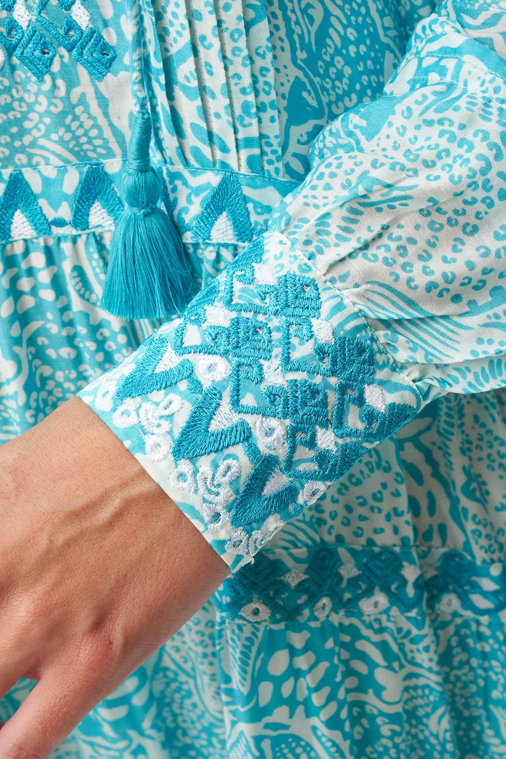 TUCCI DRESS - ANIMAL BLUE