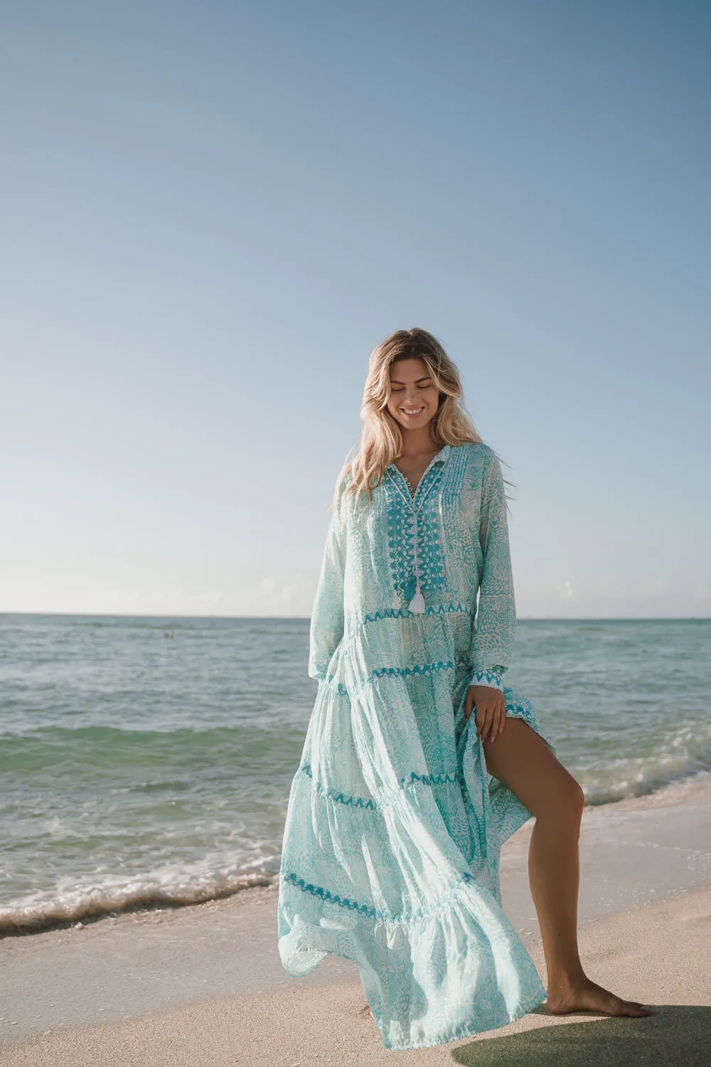 TUCCI DRESS - ANIMAL BLUE