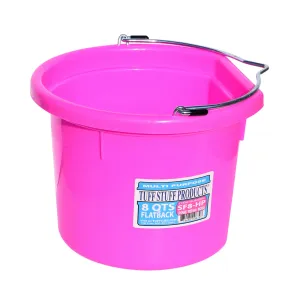 Tuff Stuff Flat Back Bucket 8 qts (Pink)