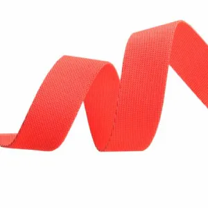 Tula Pink Lunar Orange EverGlow Webbing  -- Renaissance Ribbons Inc