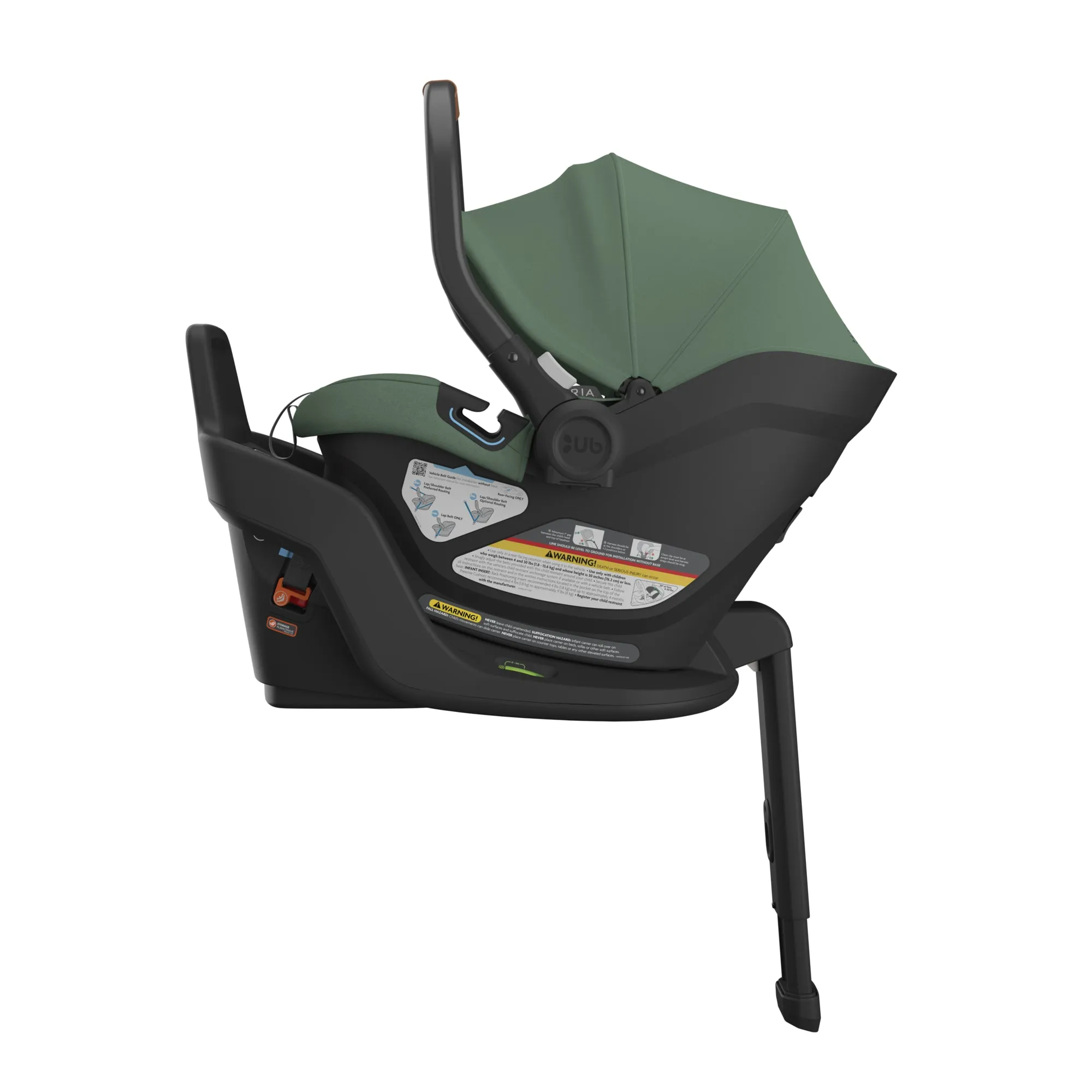 UPPAbaby Aria Infant Car Seat - Gwen (Green/Saddle Leather)
