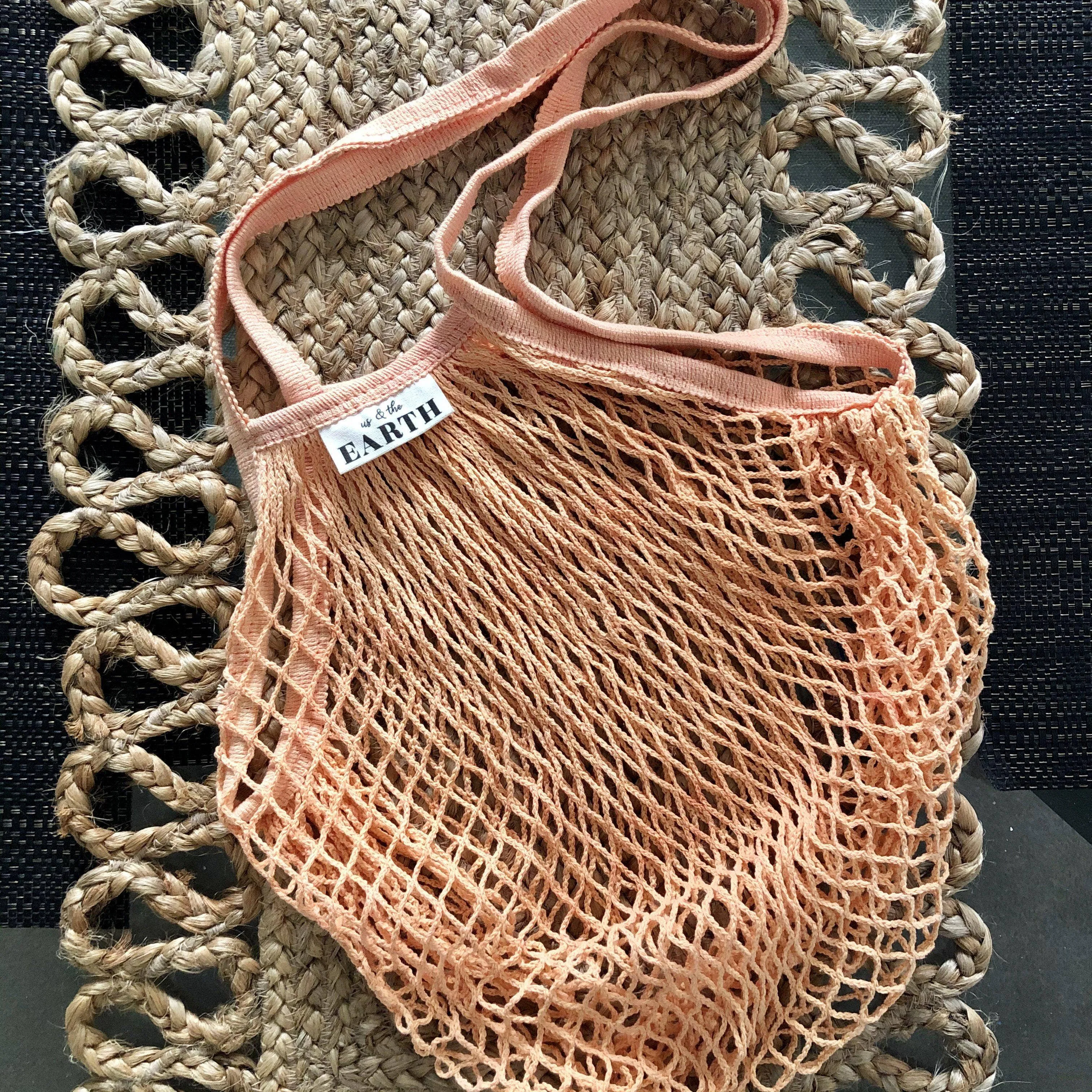 Us   The Earth | GOTS Cert Organic Cotton Mesh Shopping Bags