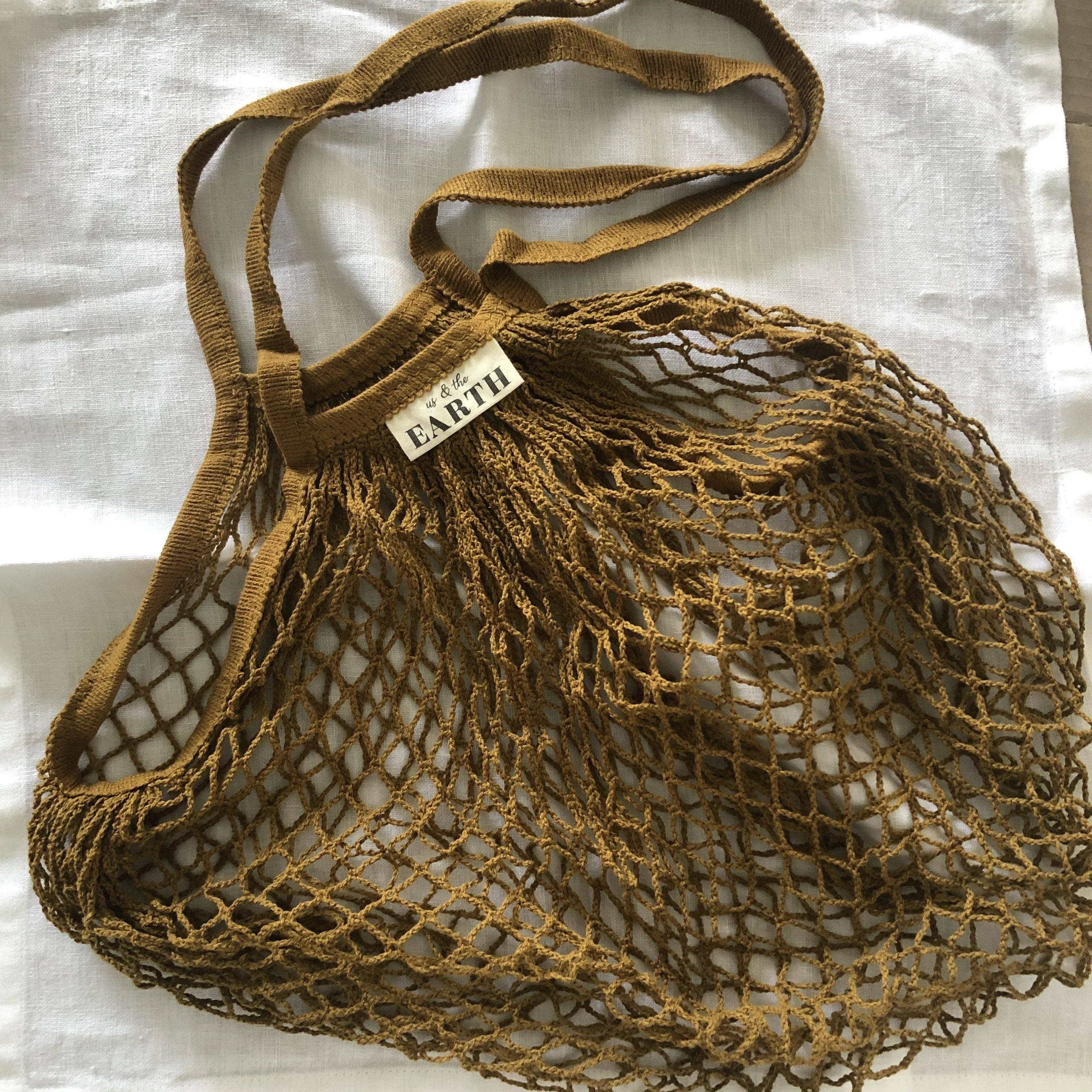 Us   The Earth | GOTS Cert Organic Cotton Mesh Shopping Bags