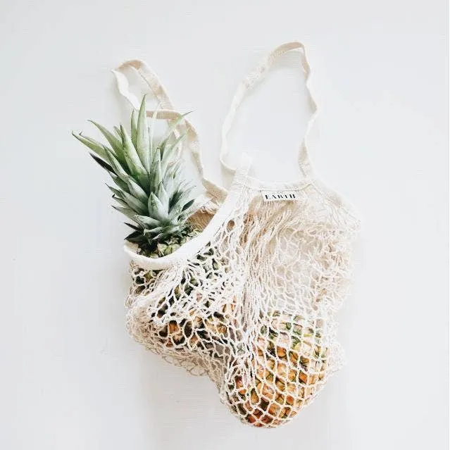 Us   The Earth | GOTS Cert Organic Cotton Mesh Shopping Bags