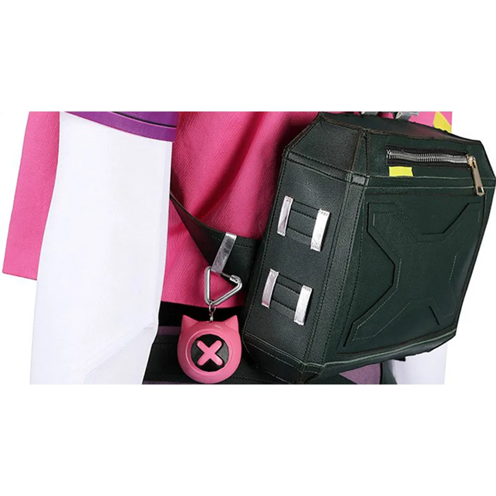 Valorant Clove Game Character Cosplay Black Double-shoulder Leather Bag Accessories Props