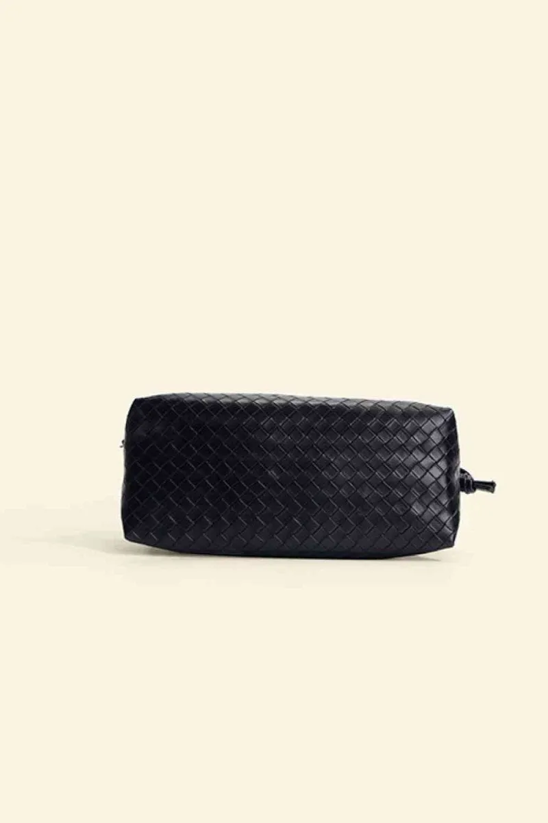 Vegan Leather Knot Detail Shoulder Bag