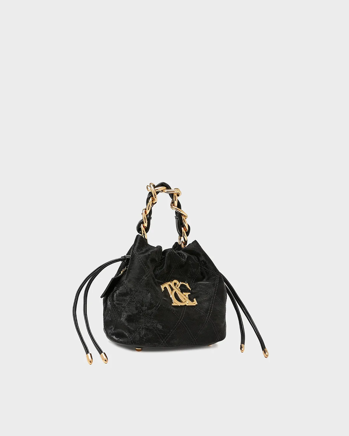 Velvet Evening Bag in Black